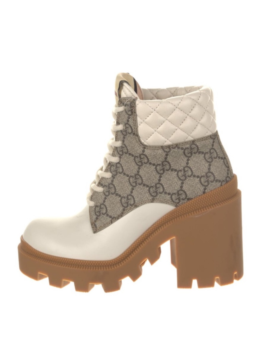 GG Supreme Leather Lace-Up Boots w/ Tags